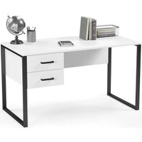 Стол Soma Slava 135x66 (белый/черный) в Солигорске