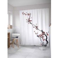 Шторка-занавеска для ванны JoyArty Ветка направления sc_9111