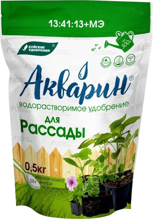 

Удобрение Буйские удобрения Акварин для рассады (0.5 кг)