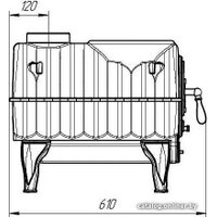 Свободностоящая печь-камин Prometall Тайга Pro в Лиде
