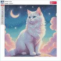 Алмазная мозаика  Феникс+ Лунный кот 68596