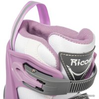 Роликовые коньки Ricos Stream PW-153A S (р. 33-36, белый/лиловый)