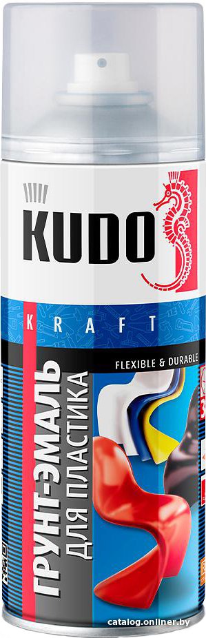 Грунт-эмаль Kudo для пластика RAL 9003 0.52 л (белый)