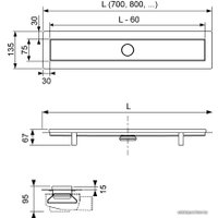 Трап/канал Tece Linus 15103070