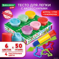 Набор для лепки BRAUBERG Kids 106719 (6 цв)