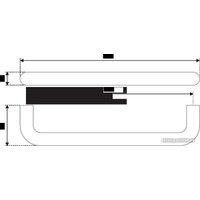 Ручка мебельная Boyard Space RS040CP.4/128