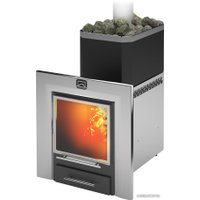 Банная печь Теплодар Русь 12 ЛНЗП Панорама Профи