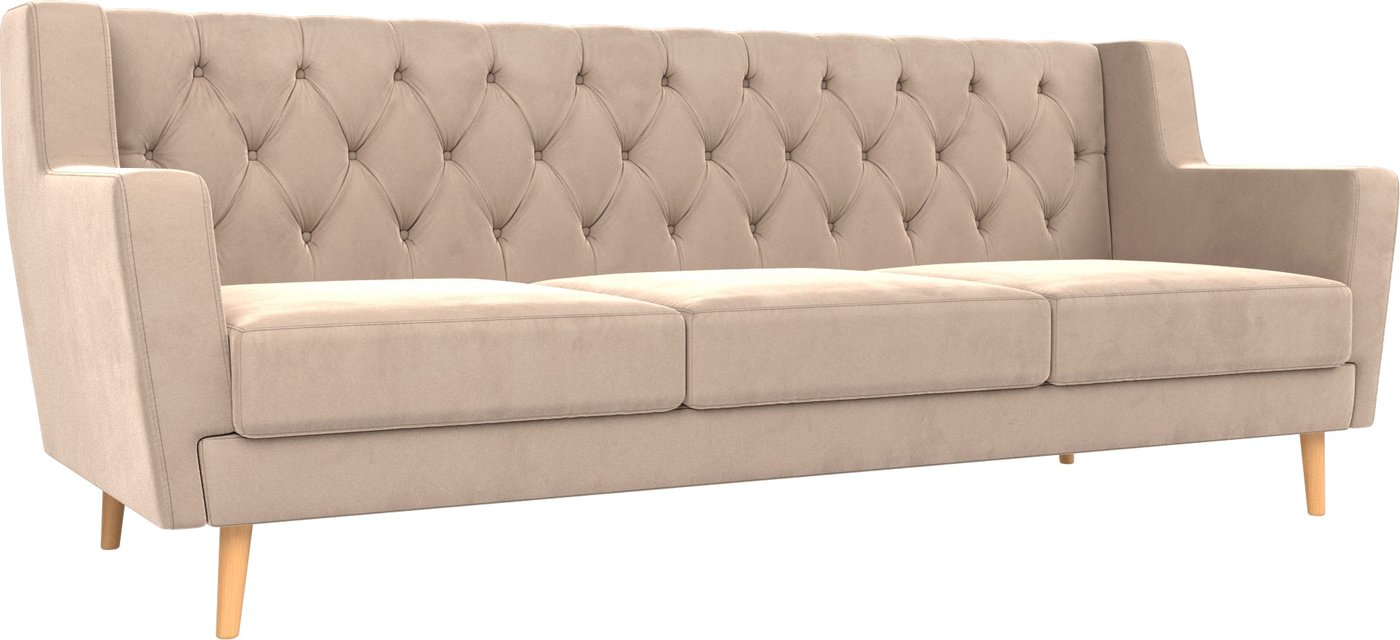 

Диван Mebelico Брайтон 3 Люкс (велюр, бежевый)