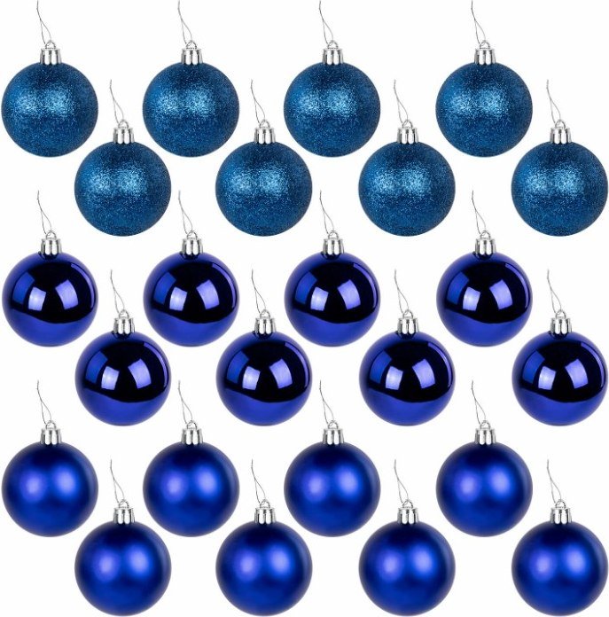 

Елочная игрушка Золотая сказка 592160 (24 шт, синий)