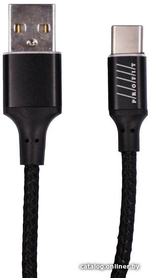 Кабель Profit QY-03 USB Type-C 1 м (черный)