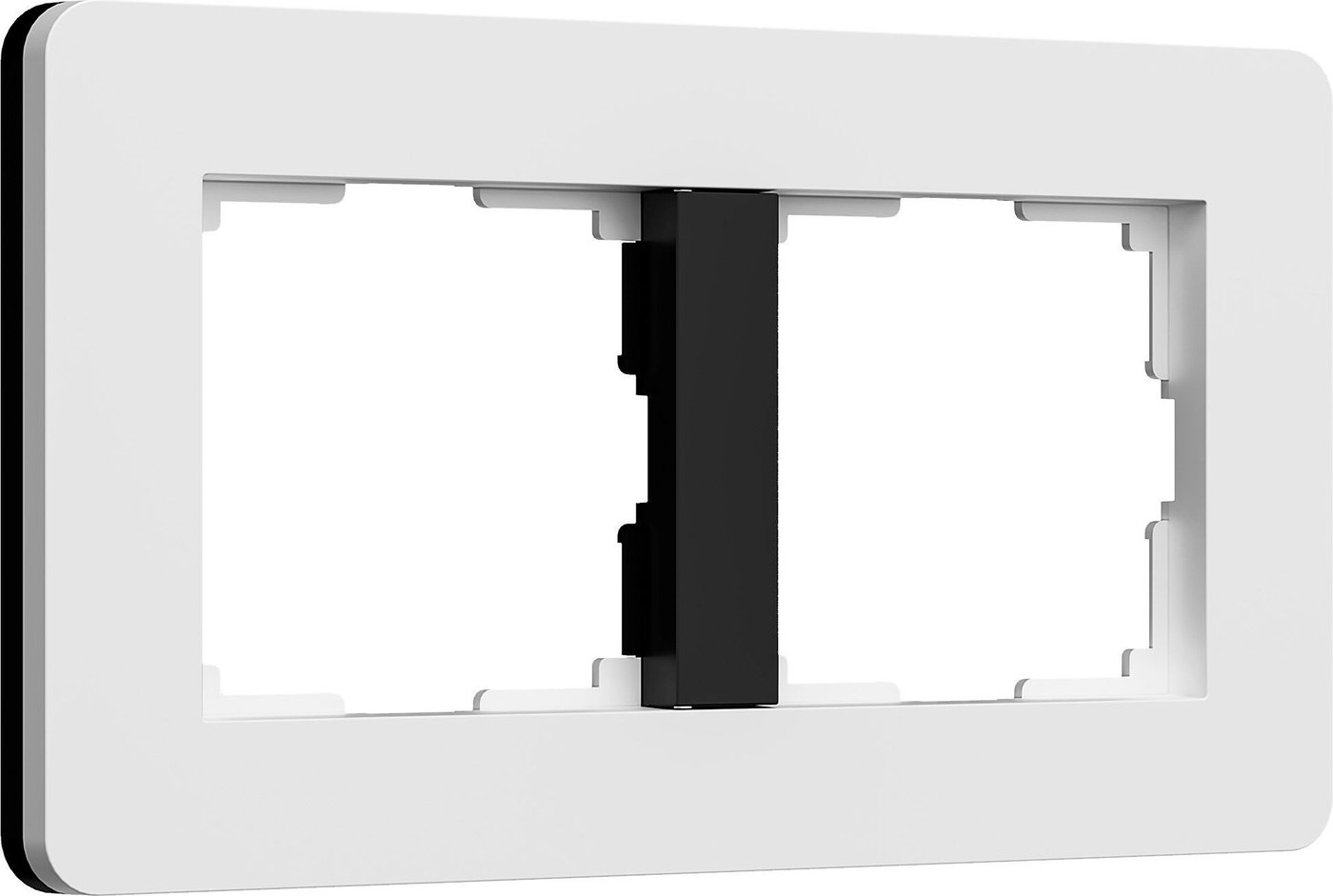 Рамка Werkel Split W0023068 (белый/черный, Soft-Touch)