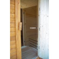 Бочка КомфортПром С печным узлом, предбанником и козырьком 10331336 (3м)