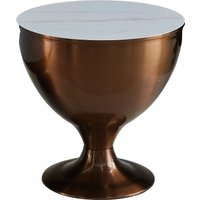 Журнальный столик Signal Salsa (белый/медный)