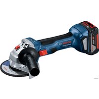 Угловая шлифмашина Bosch GWS 180-LI Professional 06019H9021 (с 2-мя АКБ, кейс)