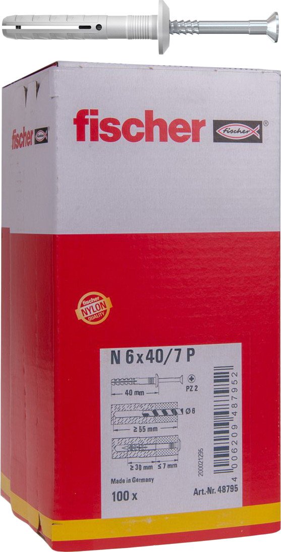 

Дюбель-гвоздь Fischer N 6 x 40/7 P 48795 (100 шт)
