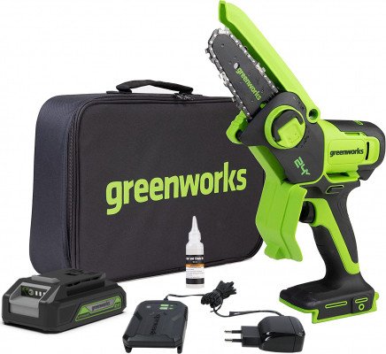 

Аккумуляторная пила Greenworks G24MCS10K2 2008207UA (с 1-им АКБ 2 Ач)