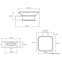 Мыльница Bemeta Via 135008022