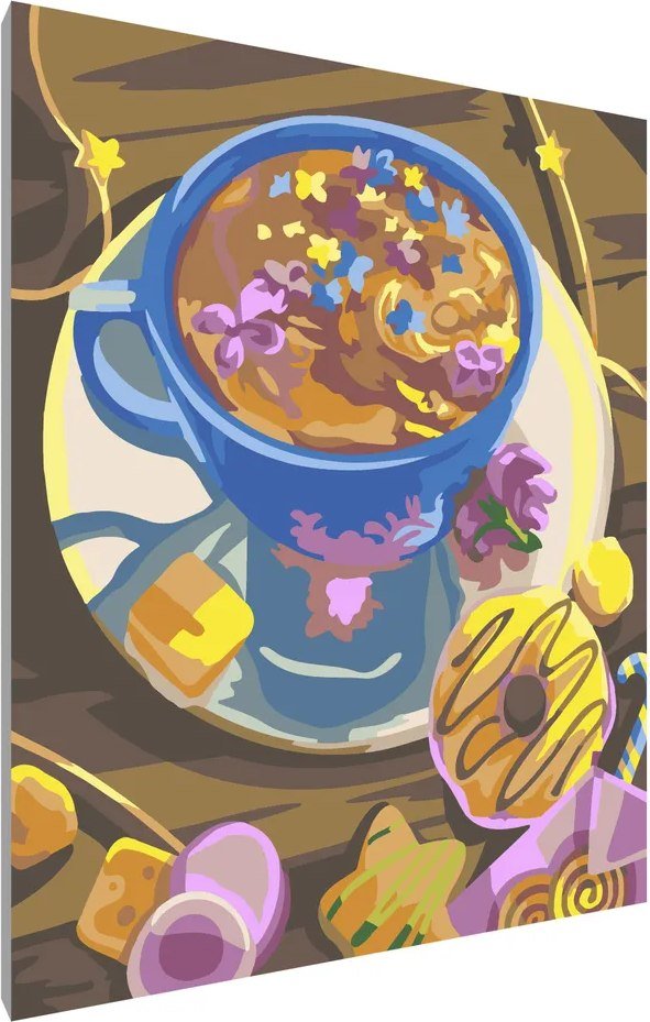 

Картина по номерам PaintLine Цветочное чаепитие PL-00015