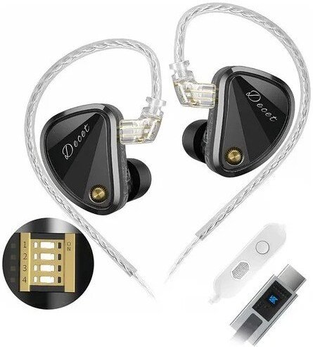Наушники KZ Acoustics Decet Tuning Version USB Type-C (с микрофоном)