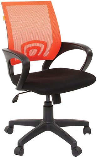 Офисное кресло CHAIRMAN 696 black (оранжевый)