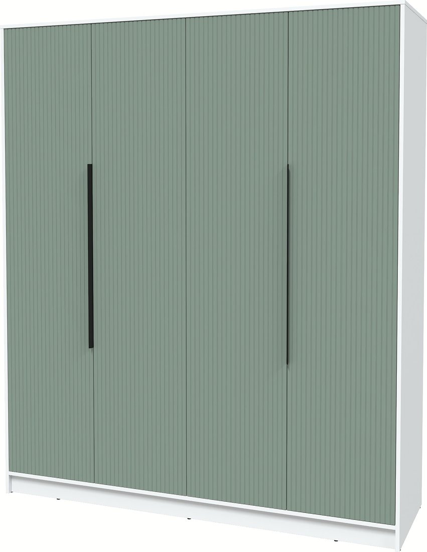 

Шкаф распашной Интерлиния Концепт Лайн КТ-Ш4 (белый платинум/мята)