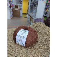 Пряжа для вязания Gazzal Super Kid Mohair 64400 25 г 237 м (шоколад)