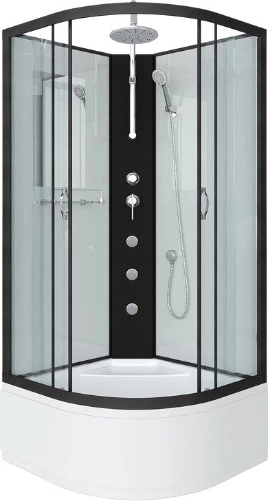 Душевая кабина Niagara Classic NG-6709-14BKTG 100x100x200 (прозрачное стекло/черный)