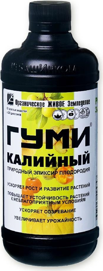 

Удобрение ОЖЗ Кузнецова Гуми-20 калийный (гумат калия) 0,5л