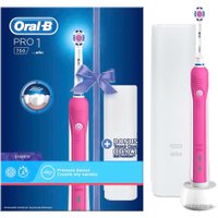 Электрическая зубная щетка Oral-B Pro 1 750 3D White D16.513.1UX (розовый)