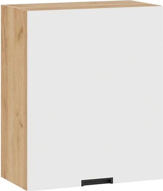 

Шкаф навесной Трия Гренада 1В6 с одной дверью (дуб крафт золотой/холст белый)