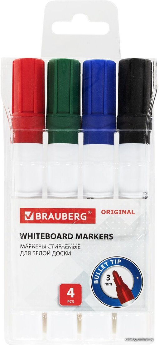 Набор маркеров BRAUBERG Original 152120 (4 шт.)