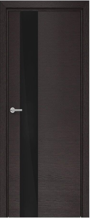 

Межкомнатная дверь Юркас Deform H H-4 70x200 (дуб французский темный/lacobel черный лак)