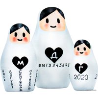 Развивающая игрушка Брестская Фабрика Сувениров Матрешка-календарь (набор 3 шт)