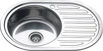 Кухонная мойка Melana MLN-7750 U (полированная, глубина чаши 16 см., сталь 0.6 мм.)
