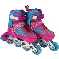 Роликовые коньки Cosmoride Sunshine (р. 31-34, розовый/голубой)