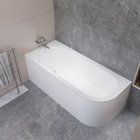 Ванна Lauter Monaco 170x72.5 2113170L (с ножками и сифоном 21Y11022 белый)