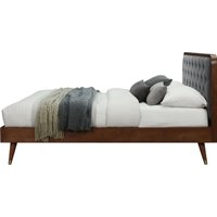 Кровать Halmar Cassidy 140/200 (серый/орех) в Лиде