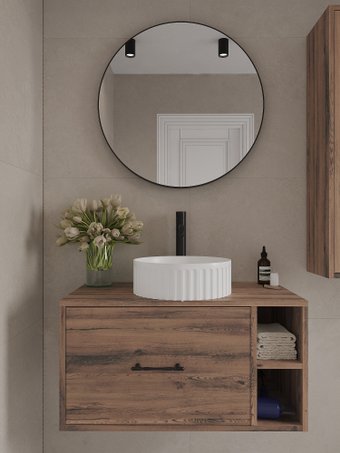 ЗОВ Тумба под умывальник Дион-Анталья 80 A80LOWC0 (дуб веллингтон)