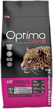 Сухой корм для кошек Optimanova Cat Exquisite Chicken & Rice для привередливых кошек с курицей и рисом 2 кг