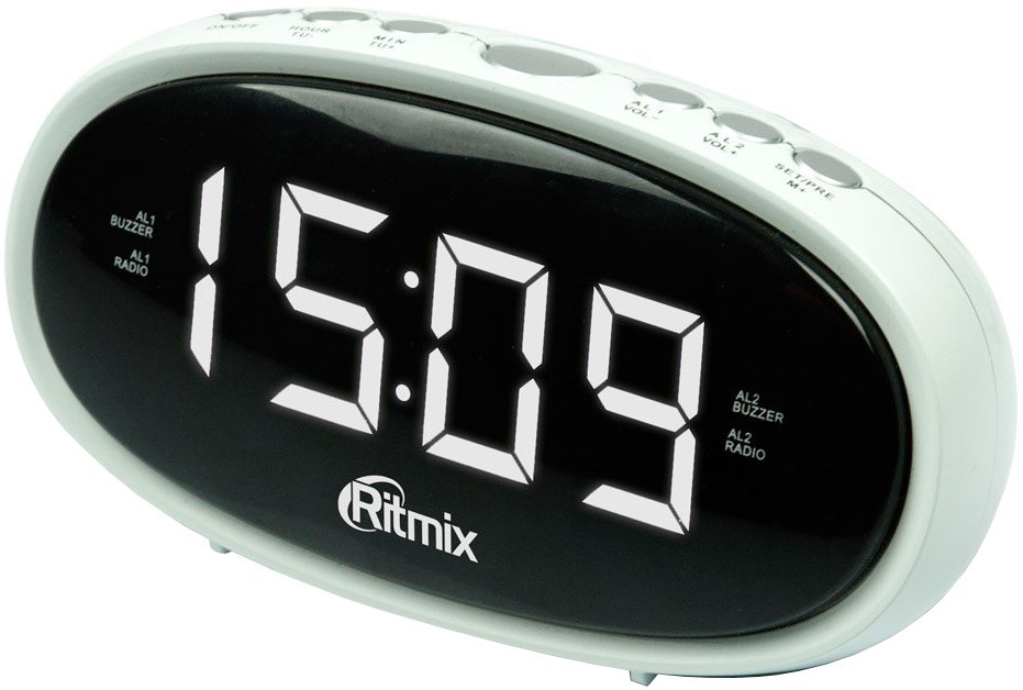 

Настольные часы Ritmix RRC-616 (белый)