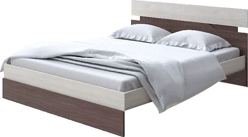 Кровать PROxSON Milton 140x200 (дуб шамони светлый 124/ясень шимо темный)