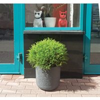 Кашпо Idea Сланец со вставкой М3201 (графитовый)