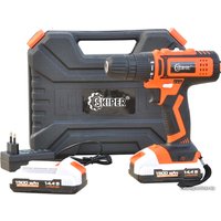 Дрель-шуруповерт Skiper DF347-14 (с 2-мя АКБ, кейс)