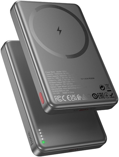 

Внешний аккумулятор Hoco Q26A 10000mAh (серый)