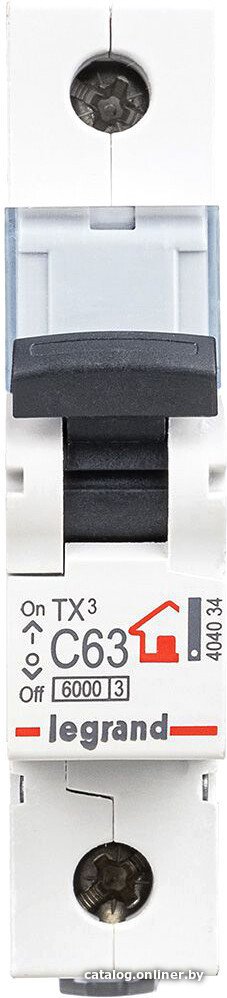 

Выключатель автоматический Legrand TX3 1P C 63A 6кА 1M 404034