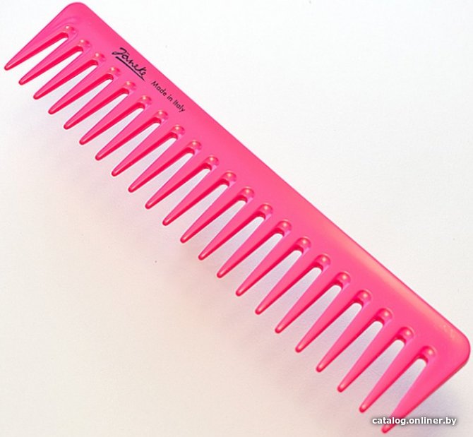 Расческа гребень Janeke Supercomb Fluo 82871FFL (неоновая фуксия)