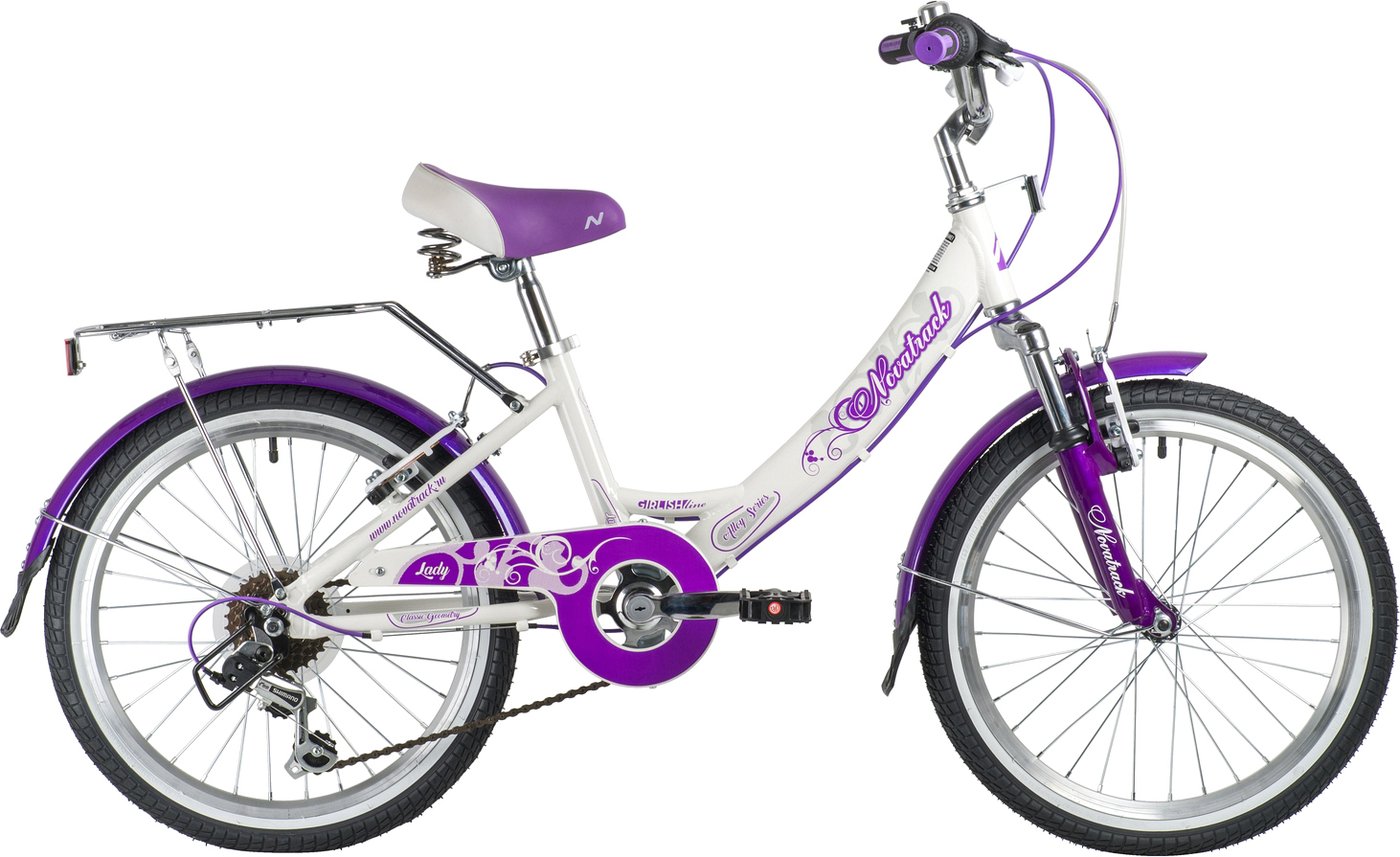 

Детский велосипед Novatrack Girlish line 20 20AH6V.GIRLISH.WT9 (белый, 2019)