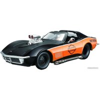 Легковой автомобиль Maisto Harley-Davidson 1970 Corvette 32193 (черный/оранжевый)