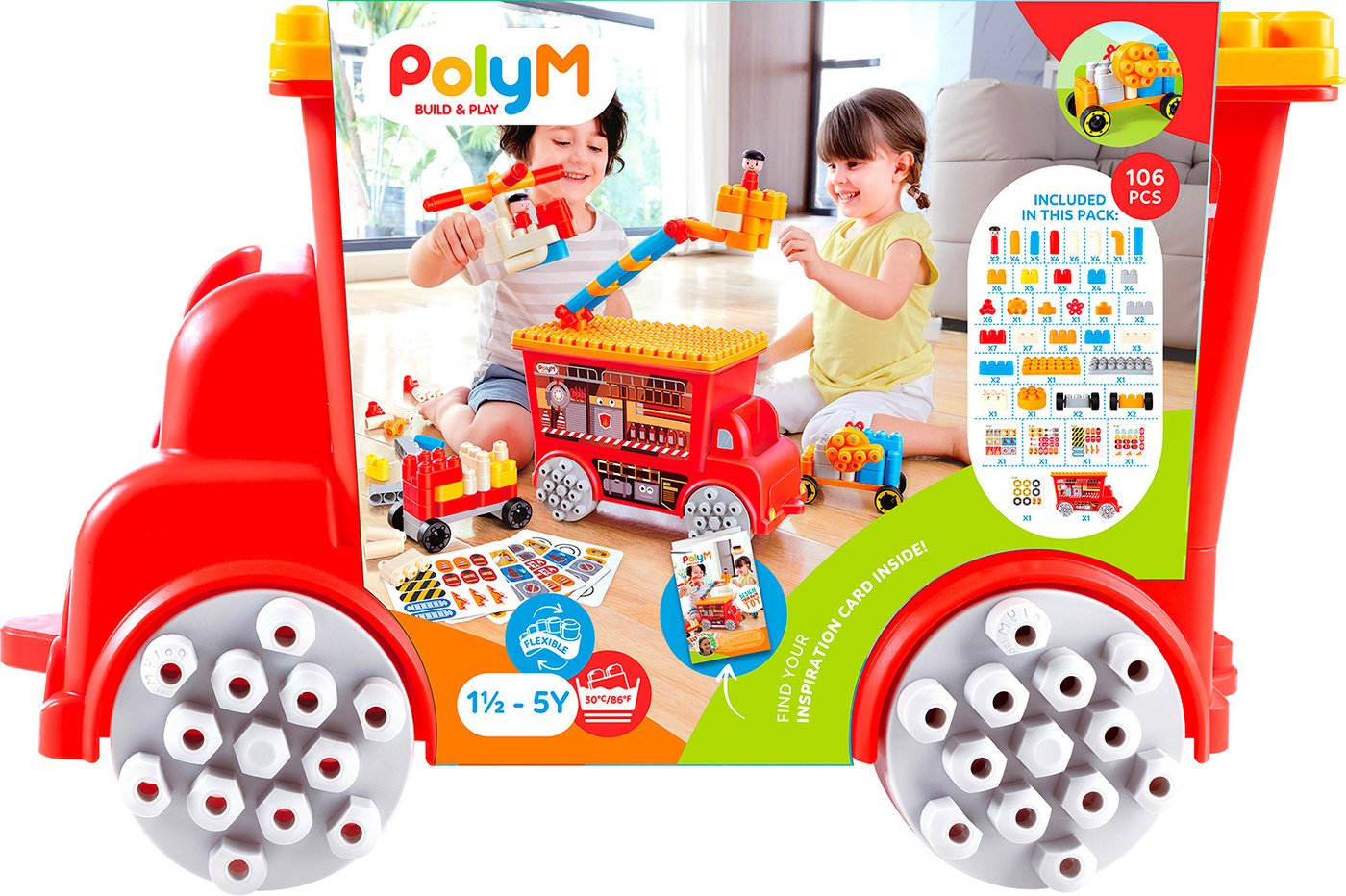 

Конструктор PolyM Креатив Пожарно-спасательная машина 761821_HP