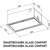 Кухонная вытяжка Meferi SMARTBOX60WH Glass Comfort